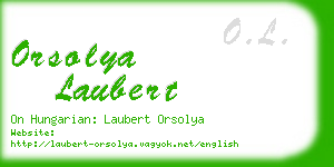 orsolya laubert business card